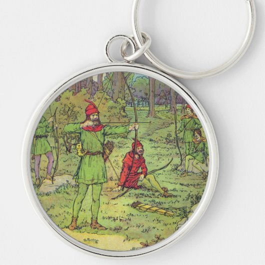 Robin Hood im Wald  Schlüsselanhänger (Vorne)