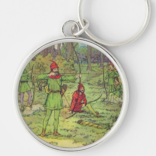 Robin Hood im Wald Schlüsselanhänger (Vorne)