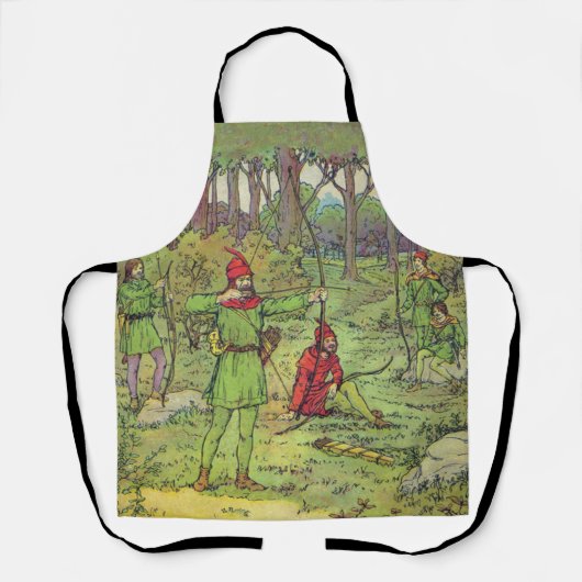 Robin Hood im Wald Schürze (Vorderseite)