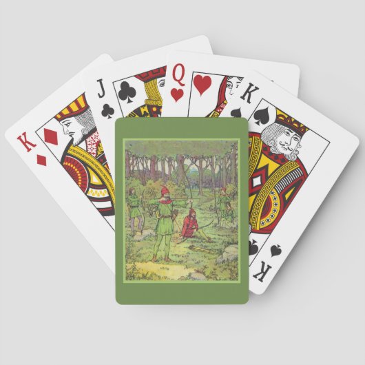 Robin Hood im Wald Spielkarten (Rückseite)
