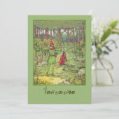 Robin Hood In The Forest  Einladung (Stehend Vorderseite)