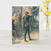 Robin Hood Karte (Gelbe Blume)