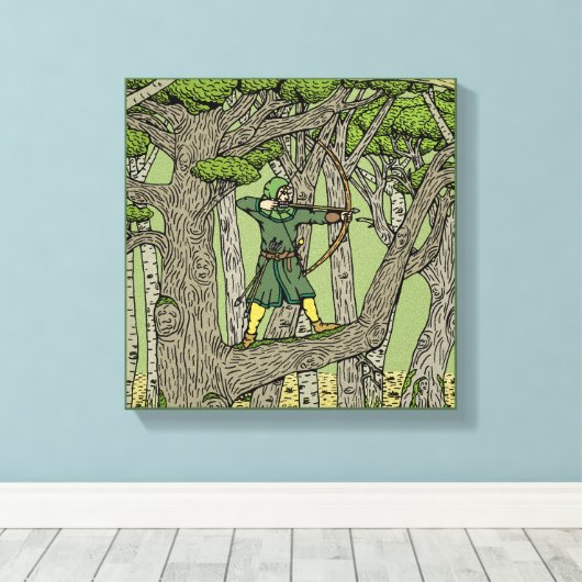 Robin Hood Leinwanddruck (Insitu (Holzboden))