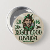 Robin Hood Obama Knopf Button (Vorne & Hinten)