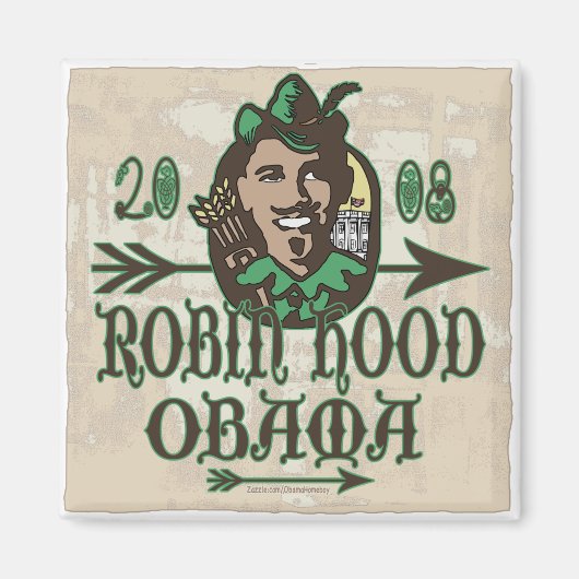 Robin Hood Obama Magnet (Vorne)