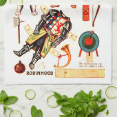 Robin Hood, Paper Doll, Louis Wain Geschirrtuch (Gefaltet)