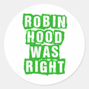 Robin Hood Party -- Relative Feuchtigkeit war Runder Aufkleber