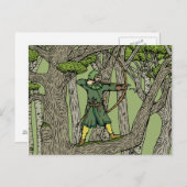 Robin Hood Postkarte (Vorne/Hinten)