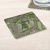 Robin Hood Rechteckiger Pappuntersetzer (angewinkelt)