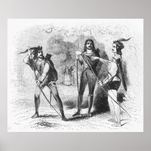 Robin Hood, Scharlachrot und John Poster