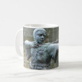 Robin Hood Statue, Nottingham Kaffeetasse (Vorderseite Links)