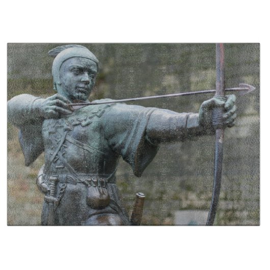 Robin Hood Statue Nottingham Schneidebrett (Vorderseite)