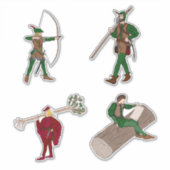 Robin Hood Sticker 4 Pack (Vorderseite)