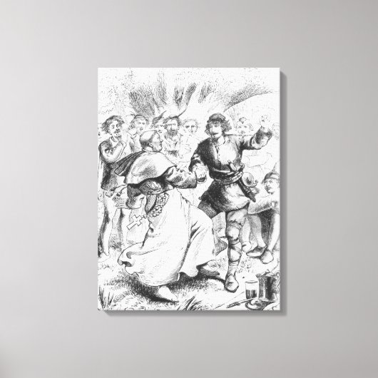 Robin Hood und der Bischof Leinwanddruck (Vorderseite)