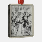 Robin Hood und der Bischof Silbernes Ornament (Rechts)