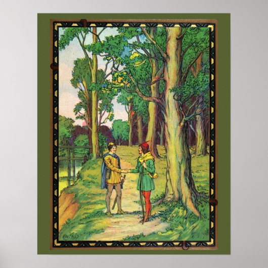 Robin Hood und Klein John Poster (Vorne)