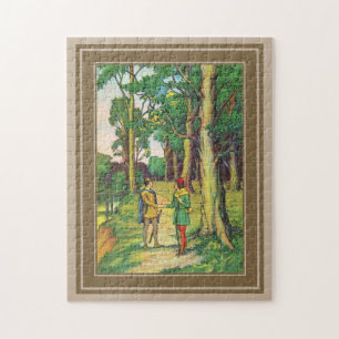 Robin Hood und Klein John Puzzle