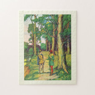Robin Hood und Klein John Puzzle