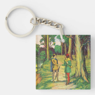 Robin Hood und Klein John Schlüsselanhänger