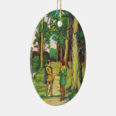 Robin Hood und kleiner John Keramikornament (Rechts)