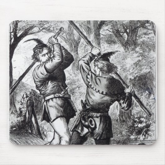 Robin Hood und kleiner John Mousepad (Vorne)