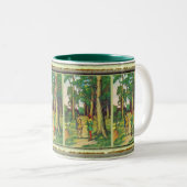 Robin Hood und kleiner John Zweifarbige Tasse (VorderseiteRechts)