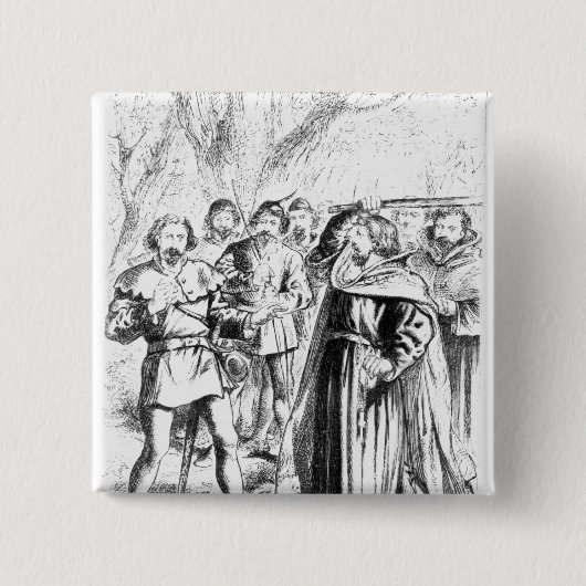Robin Hood und König Richard I Button (Vorderseite)
