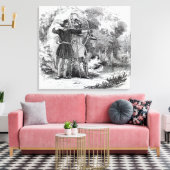 Robin Hood und Little John Leinwanddruck (Insitu (Wohnzimmer))
