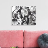 Robin Hood und Little John Leinwanddruck (Insitu (Wohnzimmer))