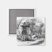 Robin Hood und Little John Magnet (Vorderseite/Rückseite)