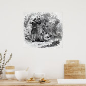 Robin Hood und Little John Poster (Küche)