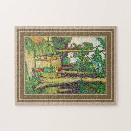 Robin Hood und Little John Puzzle (Horizontal)