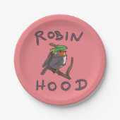 Robin Hood-Vogel Pappteller (Vorderseite)