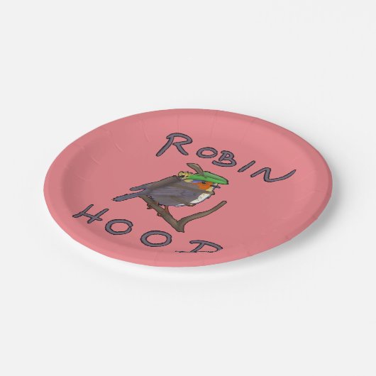 Robin Hood-Vogel Pappteller (Schrägansicht)