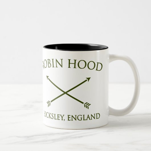 Robin Hood von locksley Zweifarbige Tasse (Rechts)