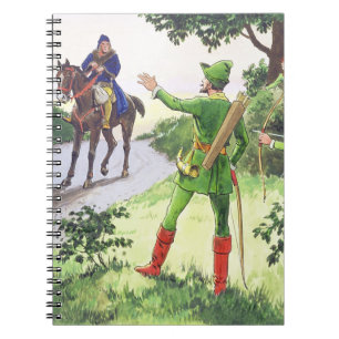 Robin Hood, von 'Pieps in the Past', veröffentlich Notizblock