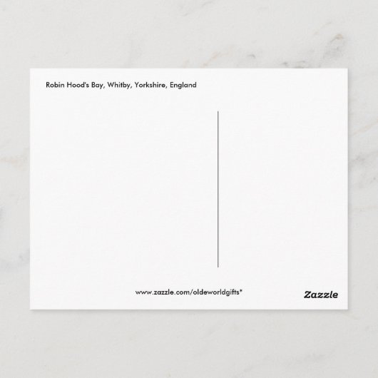 Robin Hood's Bay II, Whitby, Yorkshire, England Postkarte (Rückseite)