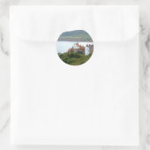 Robin Hood's Bay Runder Aufkleber (Tasche)