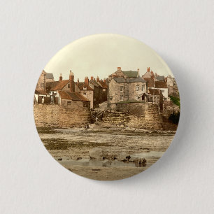 Robin Hoods Bucht II, Whitby, Yorkshire, England Button