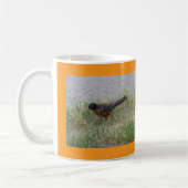Robin im Gras Becher Kaffeetasse (Links)