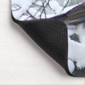 Robin im Schnee-Vogel Mousepad (Ecke)