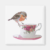Robin im Teacup Magnet (Vorne)
