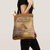 Robin im Wald Tasche (Von Nahem)