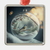Robin in Globe Ornament (Vorne)
