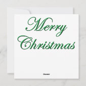 Robin in Globe Weihnachtskarte Feiertagskarte (Rückseite)