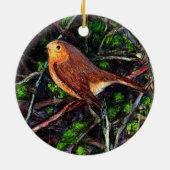 Robin in Hedge Keramikornament (Hinten)