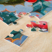 Robin in Nature Impressionist Style Art Puzzle (Seite)