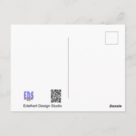 Robin in Pflanze Pot wird bald gut Postcard Postkarte (Rückseite)