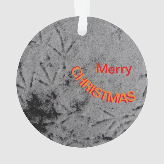 Robin in Snow Ornament (Rückseite)