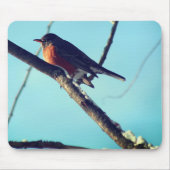 Robin In Snow Wildlife Nature Mousepad (Vorne)